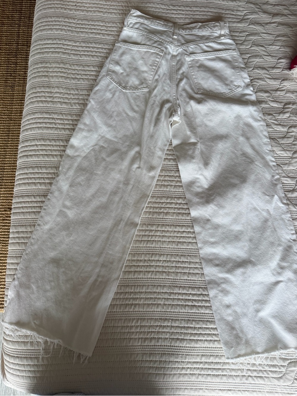 Buck Mason Women’s White Wide-Leg (Jet Set, size 25) Jeans - Classic Casual Pant